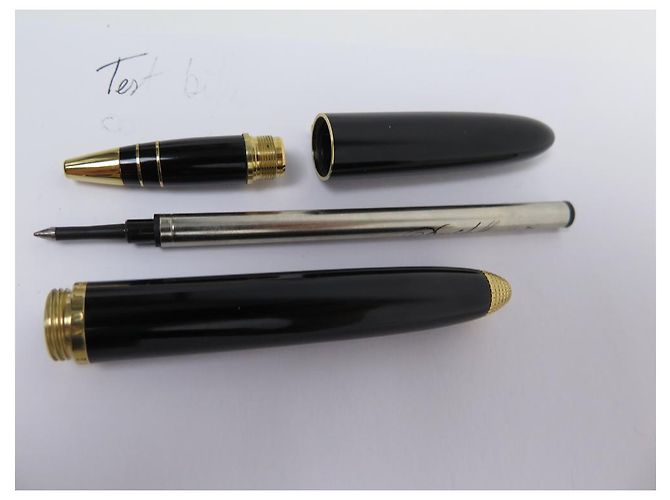 LOUIS VUITTON ROLLERBALL SPIRIT ORO RESINA NERA PENNA A SFERA NERA Nero - vista 12