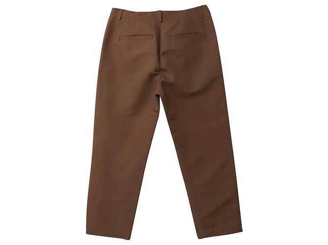 Autre Marque Pantalone Pangaia Regular Fit in Lyocell di Cotone Bio Marrone - vista 2