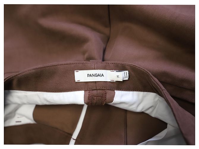 Autre Marque Pantalone Pangaia Regular Fit in Lyocell di Cotone Bio Marrone - vista 3