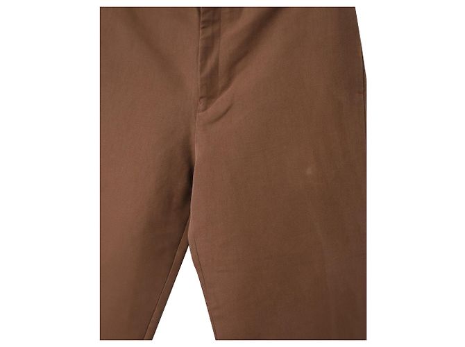 Autre Marque Pantalone Pangaia Regular Fit in Lyocell di Cotone Bio Marrone - vista 5