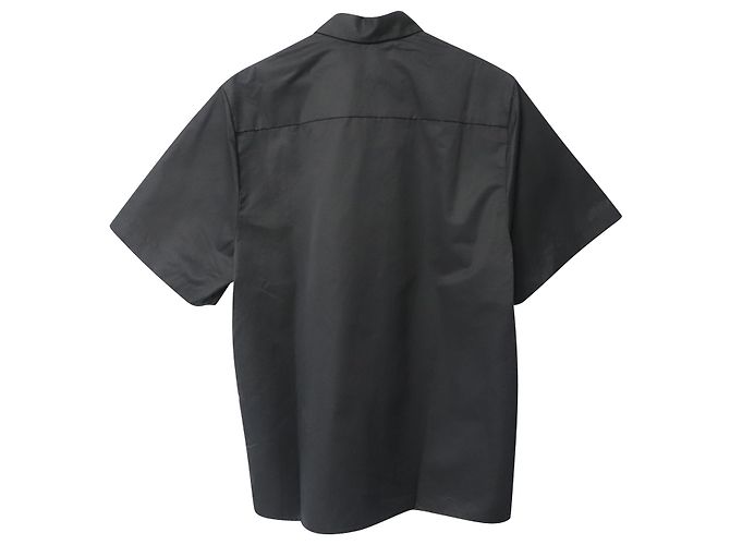 Autre Marque La camicia a maniche corte Pangaia in cotone riciclato nero - vista 2