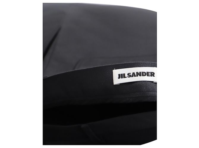 Jil Sander Pantalones rectos de algodón negro - vista 3