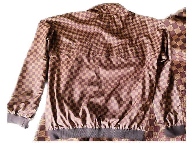 Montsouris Louis Vuitton Marrone reversibile e scacchiera Marrone scuro - vista 4