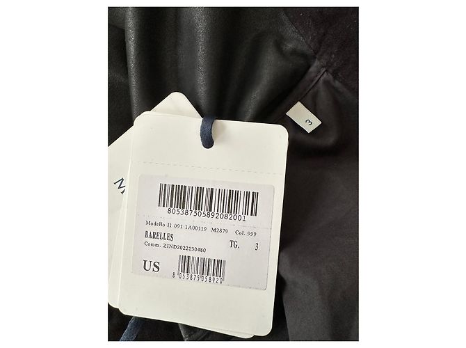 Moncler Bomber Barelles in camoscio nero - vista 4
