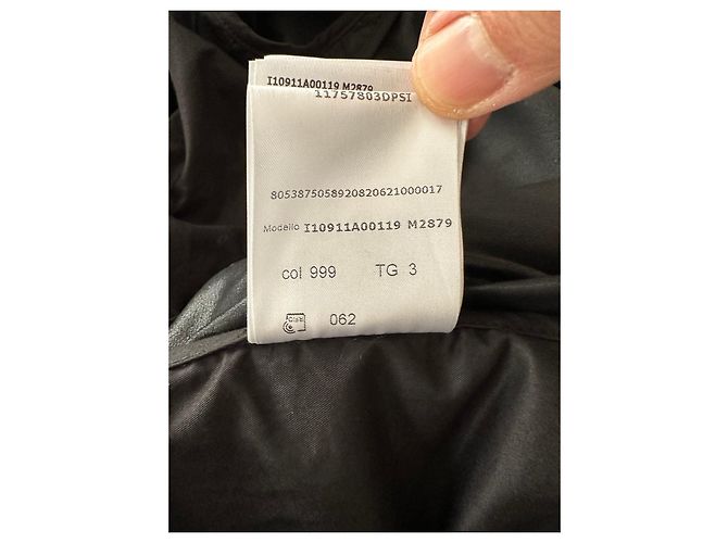 Moncler Bomber Barelles in camoscio nero - vista 6