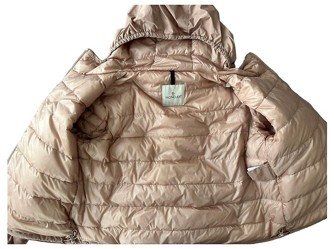 Moncler chaqueta bomber plateada adornada Rosa - vista 3