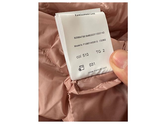 Moncler chaqueta bomber plateada adornada Rosa - vista 6