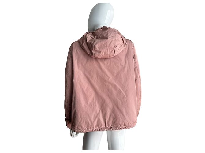 Moncler chaqueta bomber plateada adornada Rosa - vista 9