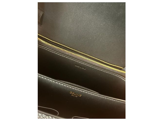 Borsa a mano Céline in pelle di razza blu scuro - vista 3