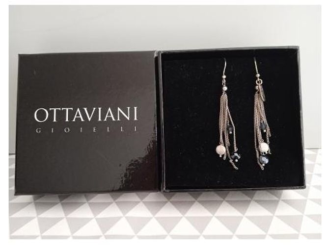 Autre Marque Orecchini B O OTTAVIANI Argento 925 Cristallo Swarovski - vista 3
