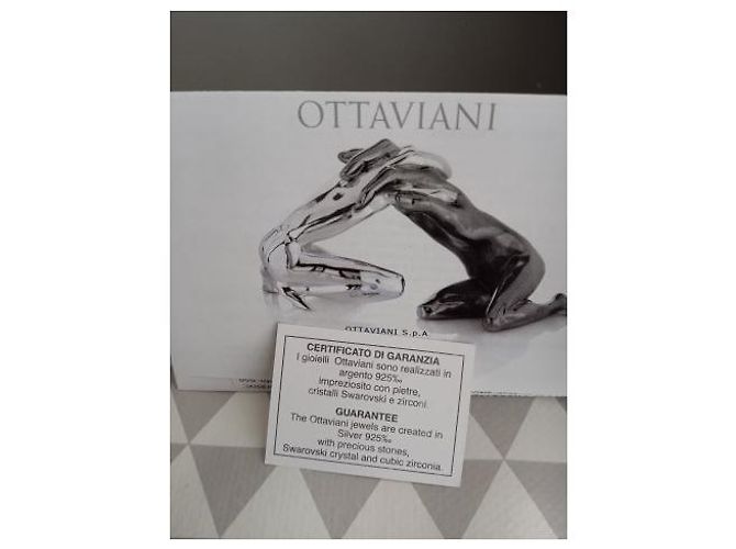 Autre Marque Orecchini B O OTTAVIANI Argento 925 Cristallo Swarovski - vista 5