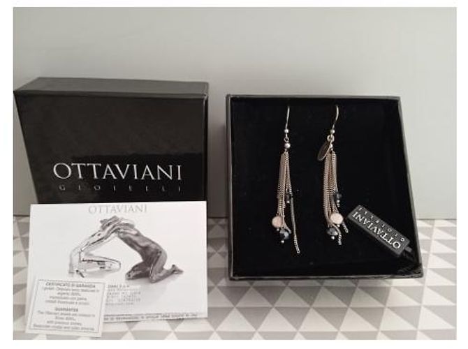Autre Marque Orecchini B O OTTAVIANI Argento 925 Cristallo Swarovski - vista 6