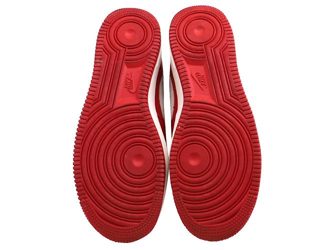 Nike Air Force 1 Sneaker alta "Nai Ke" in pelle Summit rossa e bianca Rosso - vista 7
