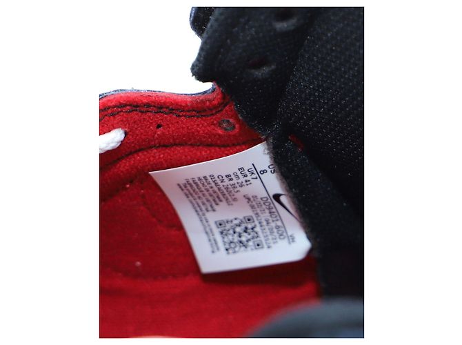 Nike x Undercover Dunk High 1985 in Pelle Rosso Palestra - vista 8