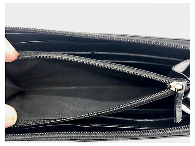 Chanel Black  CC Caviar leather wallet - view 4