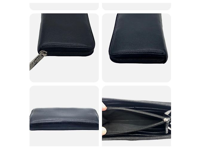 Chanel Black  CC Caviar leather wallet - view 7