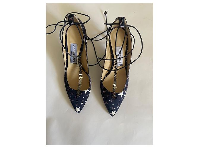 Décolleté Jimmy Choo Star Galaxy in raso Multicolore - vista 2