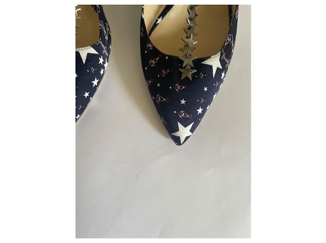 Décolleté Jimmy Choo Star Galaxy in raso Multicolore - vista 5