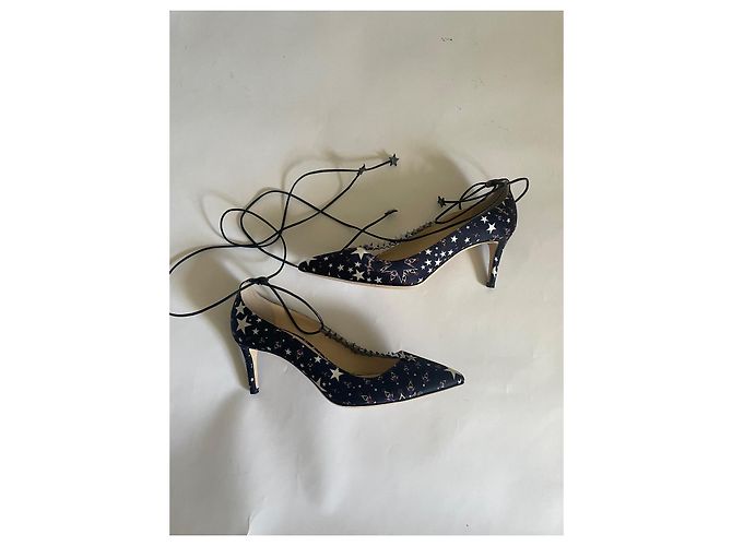 Décolleté Jimmy Choo Star Galaxy in raso Multicolore - vista 7