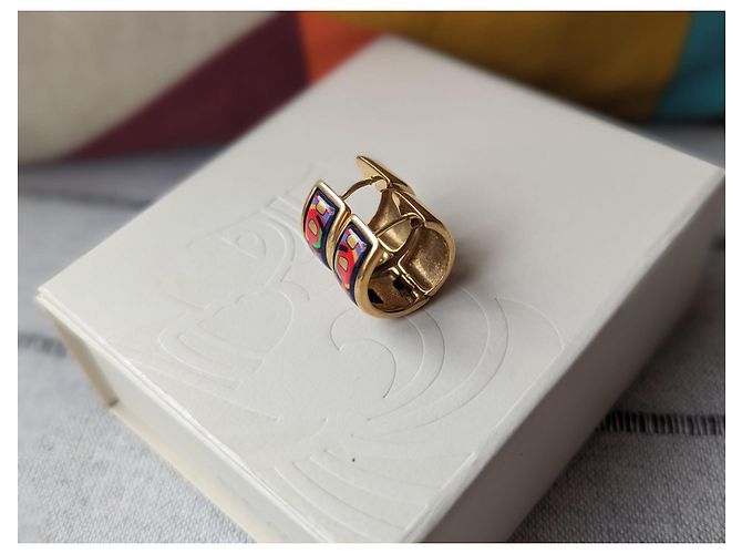 Frey Wille Hundertwasser Lebensspirale 18k Gelbgold Ohrringe Box Mehrfarben - Ansicht 8
