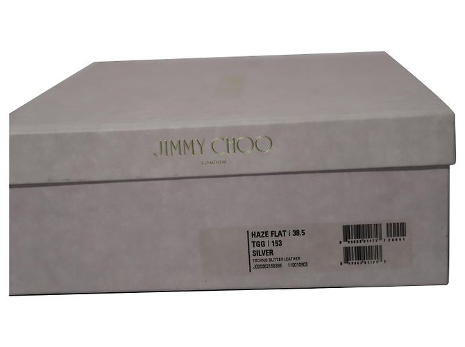 Jimmy Choo Glitter Combat Boots aus silbernem Polyester - Ansicht 8