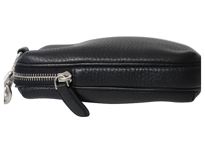 Borsa a marsupio con cordino Mulberry in pelle nera - vista 3