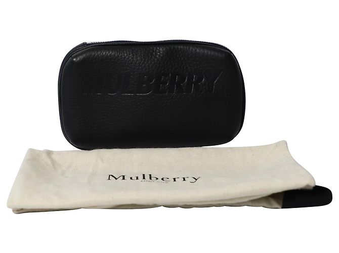 Borsa a marsupio con cordino Mulberry in pelle nera - vista 8