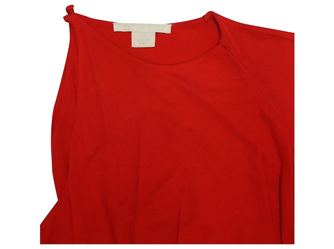 Autre Marque Antonio Berardi Gerafftes One-Shoulder-Kleid aus rotem Viskose - Ansicht 4