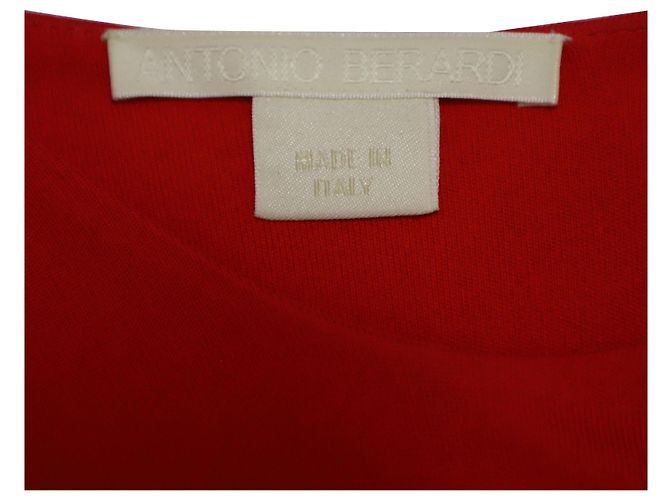 Autre Marque Antonio Berardi Gerafftes One-Shoulder-Kleid aus rotem Viskose - Ansicht 5
