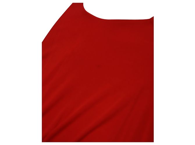 Autre Marque Antonio Berardi Gerafftes One-Shoulder-Kleid aus rotem Viskose - Ansicht 7