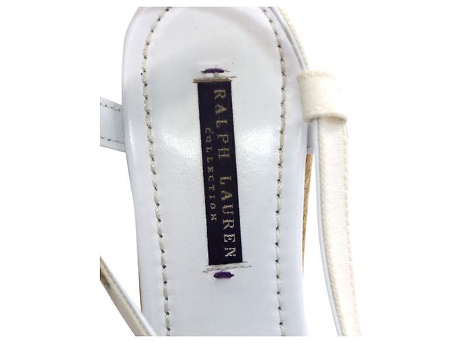Ralph Lauren Espadrilles aus weißem Canvas - Ansicht 8