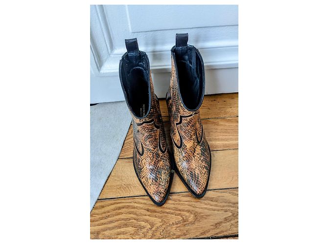 Scotch and Soda botas vaqueras de serpiente - vista 7