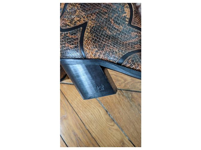 Scotch and Soda botas vaqueras de serpiente - vista 9