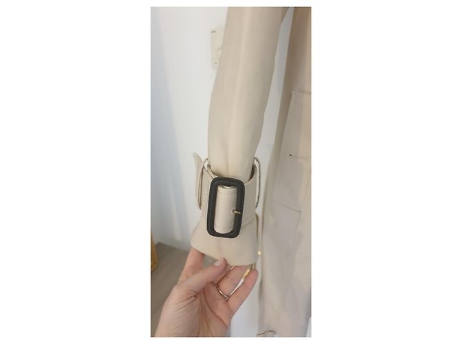 Gabardina Comptoir Des Cotonniers Beige de Algodón - vista 2