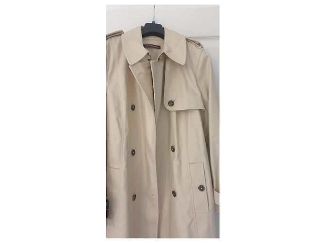 Gabardina Comptoir Des Cotonniers Beige de Algodón - vista 3