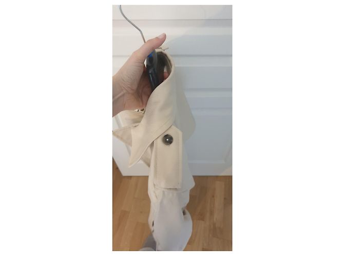 Gabardina Comptoir Des Cotonniers Beige de Algodón - vista 4