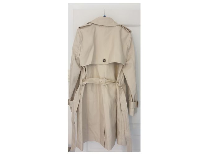 Gabardina Comptoir Des Cotonniers Beige de Algodón - vista 5
