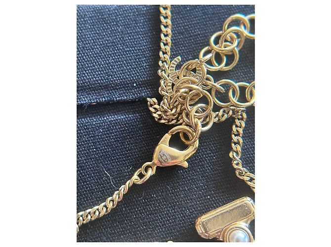 Chanel Perfume Bottle Necklace Gold Gold hardware - view 6