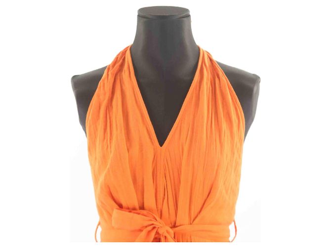 Vestido Petite Mendigote 34 Naranja - vista 2