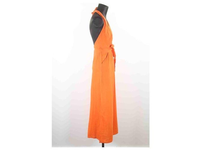 Vestido Petite Mendigote 34 Naranja - vista 3