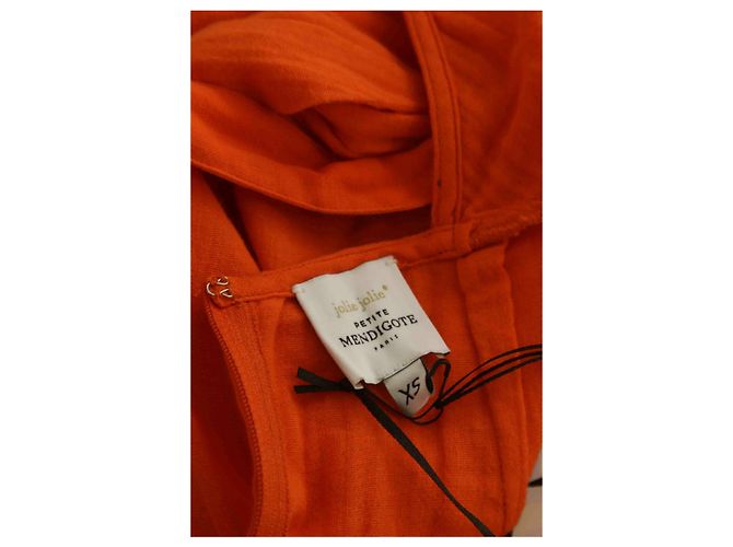 Vestido Petite Mendigote 34 Naranja - vista 5
