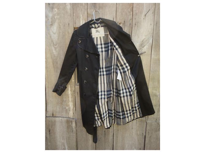 Tamaño de la zanja Burberry 36 (ausencia 1 botón) Negro - vista 4