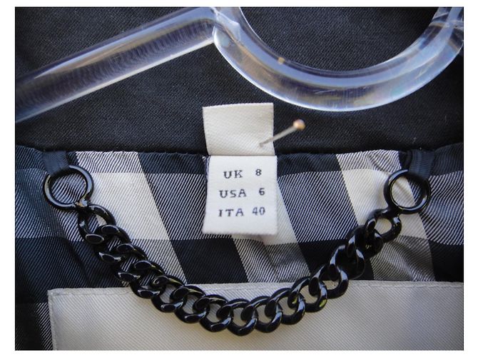 Tamaño de la zanja Burberry 36 (ausencia 1 botón) Negro - vista 6