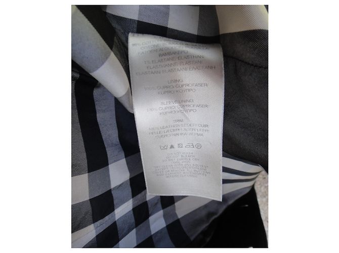 Tamaño de la zanja Burberry 36 (ausencia 1 botón) Negro - vista 7