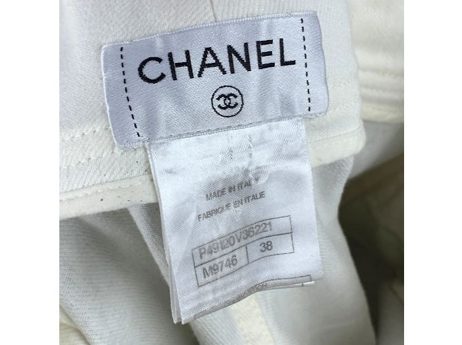 Chanel Calça jeans cinza desbotada com tamanho de zíper 38 fr - vista 4