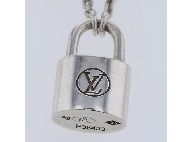 Louis Vuitton Halskette mit Lockit-Anhänger Silber - Ansicht 2