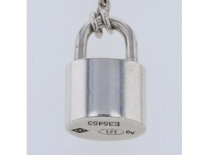 Louis Vuitton Halskette mit Lockit-Anhänger Silber - Ansicht 3