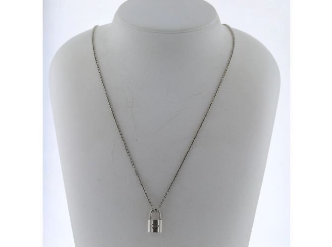 Louis Vuitton Halskette mit Lockit-Anhänger Silber - Ansicht 6