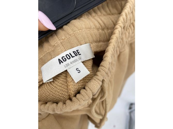 Shorts Agolde T.International S Algodón Beige - vista 3