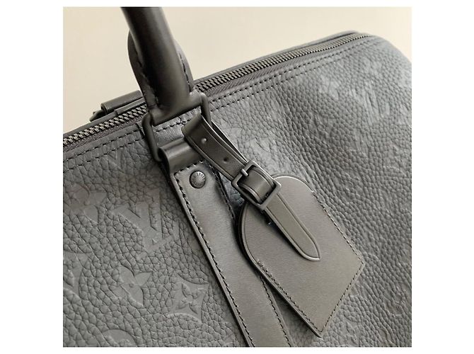 Abbesses Louis Vuitton keepall bullcalf 50 neuf Nero - vista 3